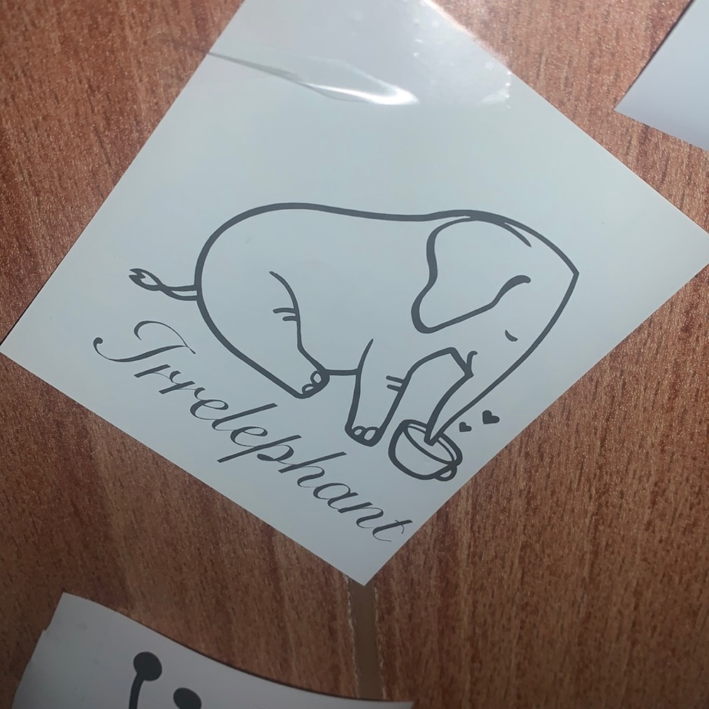 Irrelephant decal